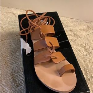 Lace up gladiator sandal